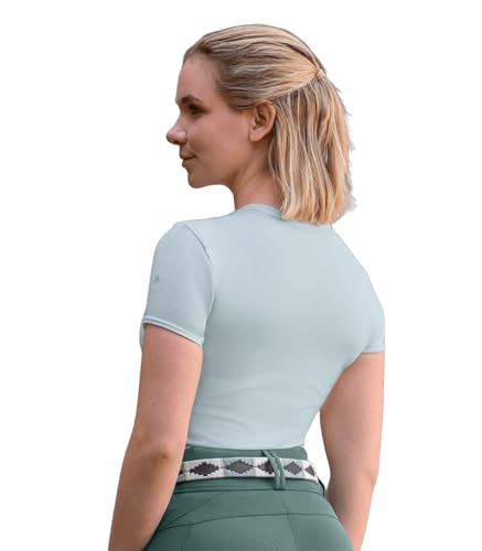 ELT Ceinture Polo Gemma robuste en cuir de 3cm avec boucle argentée