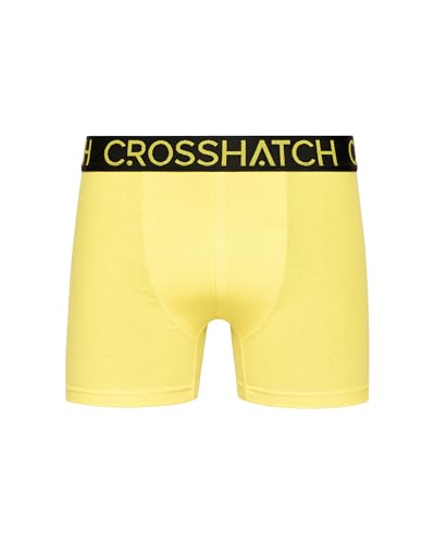 Calzoncillos bóxer Crosshatch para hombre pack de 3 unidades Saunton en algodón elástico suave 4