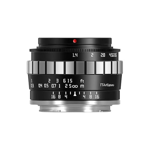 TTArtisan 23mm F1.4 APS-C Camera Lens Manual Focus Lenses Black&Silver for Nikon Z Mount Like Z6、Z7、Z50、Z5、Z6II、Z7II