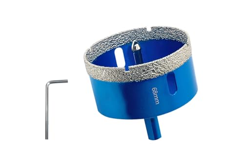 Teronbeta Scie Cloche Diamantée 68mm avec Foret Guidage de Centrage, Professionnelle Foret Diamanté Brasé pour Carrelage, Porcelaine, Verre, Marbre et...