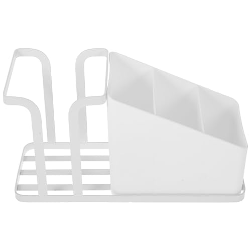 NUOBESTY Organizador Multifuncional para Estación de Café Soporte para Bolsitas de Té y Vasos de Papel Almacenamiento Compacto Blanco para Encimera de Cocina