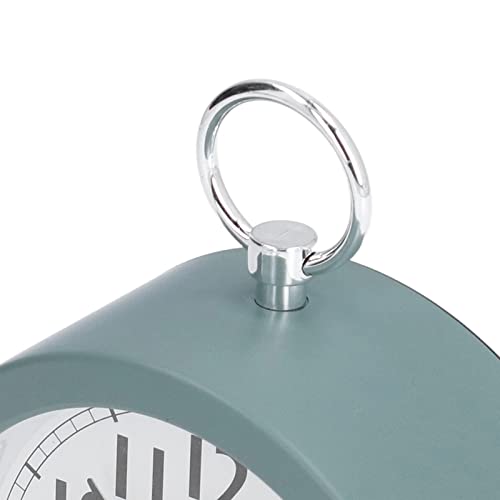 GLOGLOW Relógio de mesa, relógio de mesa estilo mediterrâneo sem tique-taque, pequeno, despertador o