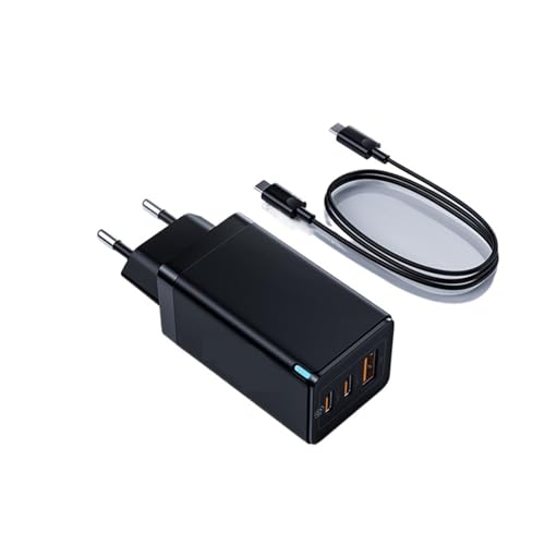 65W Caricatore USB C Ricarica Rapida 4.0 3.0 QC4.0 QC PD3.0 PD USB-C Tipo C Caricatore Rapido 安全かつ高速充電(65W Pro EU Black)