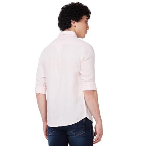Image of Spykar Men's Regular Fit N /A Full Sleeve Solid Casual Shirts