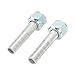 20PCS High Strength Aluminum Straight Air Conditioning Hose Barb Fitting for Cars Trucks Universal Sealing Function for Automobiles Material (5/8in)
