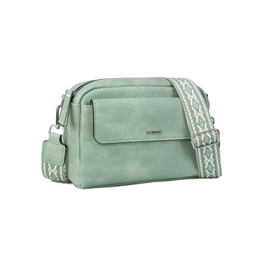 Gladdon sac bandouliere femme, petit sacoche femme bandoulière, sac à main en cuir léger et imperméable avec bandoulière amovible pour un usage quotidien