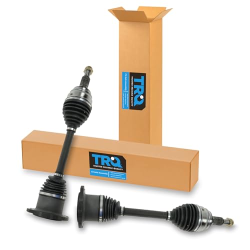 Image of TRQ Front Driver & Passenger Side CV Axle Assembly Set for 2007-2018 Chevrolet Silverado 1500 2007-2020 Tahoe 2007-2018 GMC Sierra 1500 2007-2020 Yukon 4WD