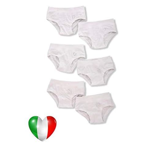 EMY Cotton Briefs for Girls, 6 Pack Cover