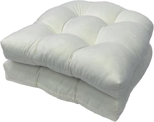 Lot de 2 coussins en forme de U pour canapé,coussin de chaise de rechange en rotin,coussin de...
