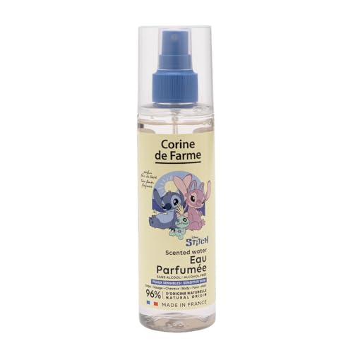 Corine de Farme - Eau Parfumée Stitch - Parfum Fleur de Tiaré Ensoleillé pour Corps Visage et Cheveux - Formule avec 96% d'Ingrédients d'Origine Naturelle...