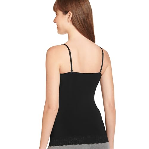Jockey Women's Shapewear Skimmies Ultralight Smoothing Lace Cami, Black, XL - image 2
