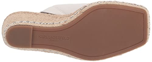 KARL LAGERFELD Women's Corissa Slip on Espadrille Wedge Sandal4