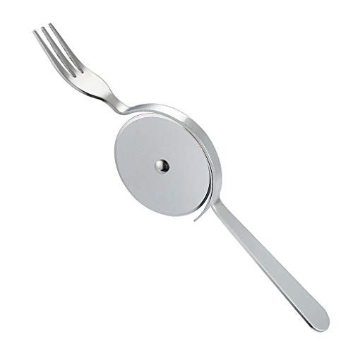Stainless Steel Pizza With Fork Cutting Wheel Home Kitchen Tool Pastry Sli Pizza Pizza Set Pizza Long Pizza Pizza Sharpener Large Pizza Bicycle Pizza 18