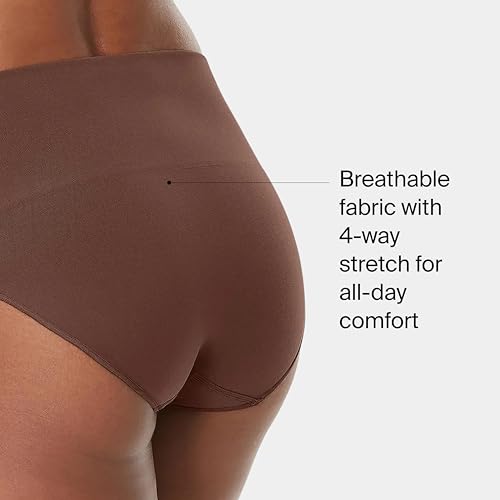 Image of SPANX SPANXshape Everyday Shaping Brief - Core Control Shapewear Underwear - Invisible Under Clothes - Seamless Design