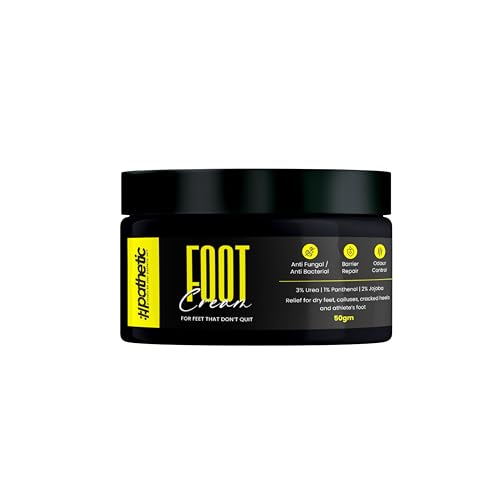 Image of Pathetic Foot Cream for Dry & Rough Feet 50g | With Urea 3%, Salicylic Acid 1% & Lactic Acid | Moisturises, Smoothens & Helps Reduce Rough Skin | For Daily Foot Care