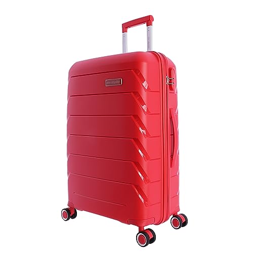 Valise moyenne Don Algodon 65cm rouge en polypropylène 4 roues