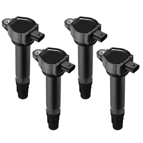 Image of Set of 4 UF557 Ignition Coil Pack Compatible with Jeep 07-17 Patriot Compass Compatible with Dodge Avenger Caliber and Journey Replacement 4606824AB C1587 GN10346