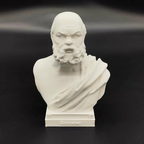 Sócrates - Figura de busto de filósofo griego antiguo con impresión 3D, estatuas de 10 cm, decoración griega aplicable para el hogar, mesa de escritorio de oficina (Sócrates)