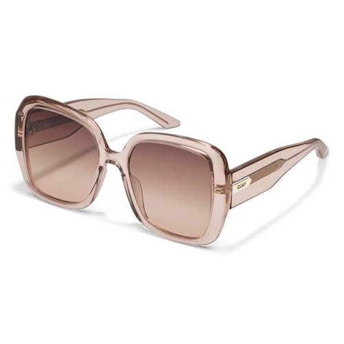 QUAY - Women's Sunglasses, Square Lenses with UV Protection (Full Glam, Doe/Brown) by QUAY - Used condition - Image 2