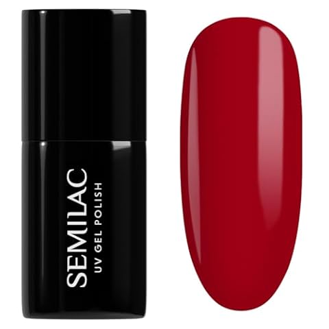 Semilac Lakier Hybrydowy Intensywny Kryjący Czerwony 027 Intense Red 7ml