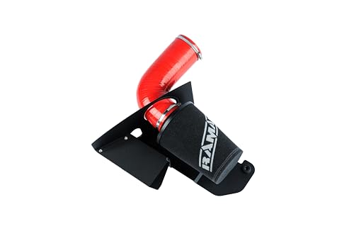 Ramair Filters JSK-123-RD EA888 2.0TFSI Silicone Heat Shield Air Filter Induction Kit, Red