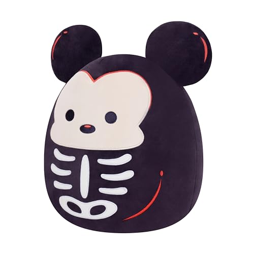 Squishmallows Disney Squelette Mickey peluche moelleuse de 30,5 cm
