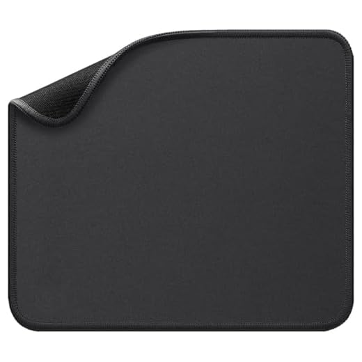 Mouse Pad with Non-Slip Rubber Base, 3mm Ergonomic Cushion, Smooth Surface for Precise Tracking, Spill-Resistant Desk Mat for Gaming & Office, 7.78" x 9.45", Black