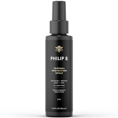 PHILIP B Thermal Protection Spray 4.2 oz. (125 ml) | Plump, Shine & Protect Hair from Heated Hair Tools