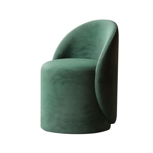 Taburete giratorio para tocador, otomana acolchada con respaldo para dormitorio, sala de maquillaje, sala de estar, asiento de tocador