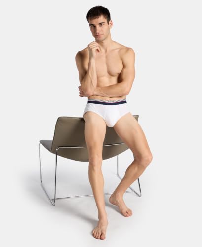 Image of Jockey US49 Men Super Combed Cotton Solid Brief with Ultrasoft Waistband