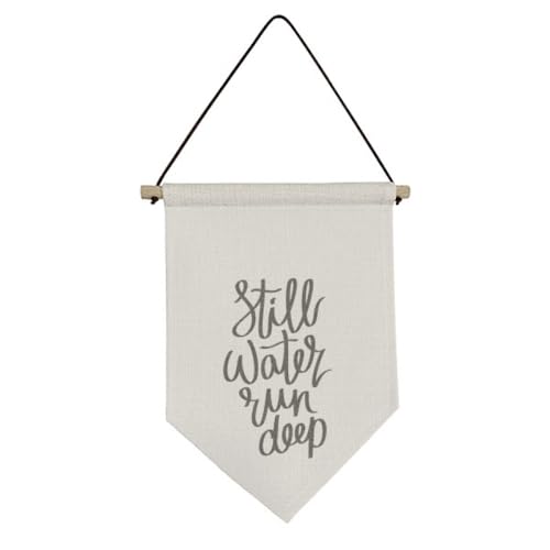 Bannière en toile citation inspirante pour salon et bureau