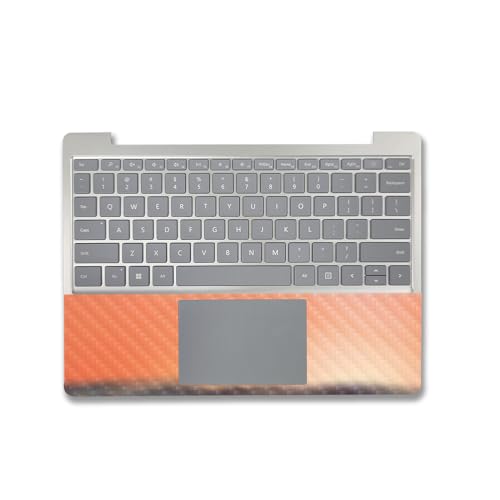 Image of MightySkins Carbon Fiber Skin Compatible with Microsoft Surface Laptop Go 3 (2023) Full Wrap Kit - Sunset Sea | Protective, Durable Textured Carbon Fiber Finish | Made in The USA