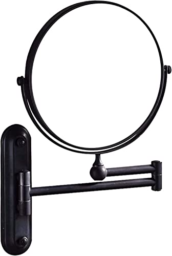 Miroir grossissant 7x double face de 8 pouces avec bras extensible pivotant 360