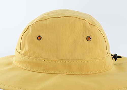 Image of Home Prefer Summer UPF 50+ Men's Bucket Sun Hat Wide Brim Fishing Hat Safari Hat