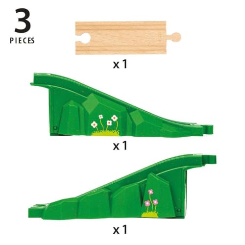 brio world - 36107 arch bridge  toy train set accessory for kids aged 3 years up