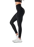 Fanka Powerband Resistance Leggings for Women, Full Length – Sculpting Compression with Added Resistance, Reversible Wear，Black，Medium