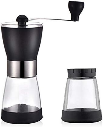 Coffee Press Manual Coffee Grinder Hand Coffee Ceramic Machine Grinder with Glass Sealed Jar Stainless Seasoning Grinder Coffee Maker Pots