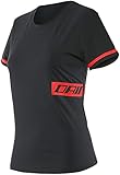  Dainese Paddock Damen T-Shirt Schwarz/Rot M