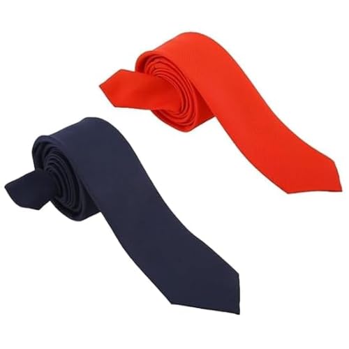 Image of Men's Microfiber Slim Tie, Matte Finish Necktie for Formal Wear