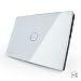 US/AU Standard, VL-C301S-81,1-gang 2-way, Touch Screen Light Switch, White Crystal Glass Panel