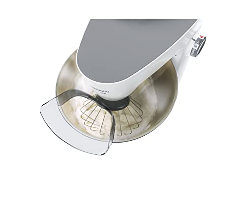 Kenwood MultiOne KHH323WH Küchenmaschine, 4,3 l Edelstahl Schüssel, 1000 Watt, inkl. 3-teiligem Patisserie-Set, Zerkleinerer, Glas-Mixaufsatz, Zitruspresse, Fleischwolf und Spritzschutz, weiß – Bild 6
