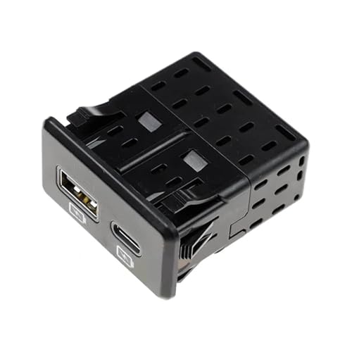 Adaptateur de port USB voiture durable avec prise de charge rapide pour console de véhicule