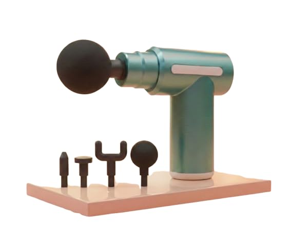 Portable Massage Gun for Pain Relief, Unisex Deep Tissue Massage Gun, Muscle Relaxing Bodie Massage Machine for Home, Handheld 6 Speed with 4 Heads GUNMASSAGER10372046