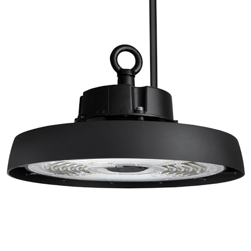 Ledvion - LED High Bay Sensor Regulable, 150W, Clase Energética A, 192lm/W, 28.800Lm, 4000K, 5 Años de Garantía, Lámpara UFO, Certificación IP65