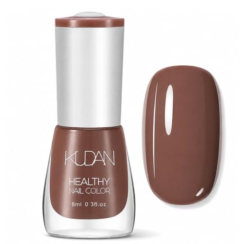 Image of Light Brown Nail Polish, Mocha Nude Nail Polish Quick Dry Glossy Finish
