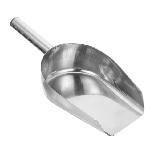 Didiseaon Pala Multifuncional de Acero Inoxidable para Hielo y Granos Capacidad Mango Soldado Resistente Utensilio Seguro para Cocina y Bar