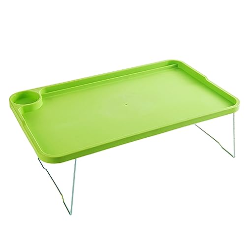Table de lit pour ordinateur portable pliable avec porte-gobelet intégré