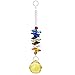 Aiskaer 6pcs Beautiful Colorful Crystal Ball Pendant Chandelier Decor Hanging Prism Ornaments,Crystal Ornament Ball Suncatcher Window Prisms,Feng Shui Faceted Ball