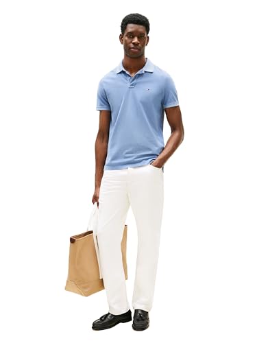 Tommy Hilfiger Men's Short Sleeve Casual Polo Shirts in Regular Fit with Garment Dye Cotton3
