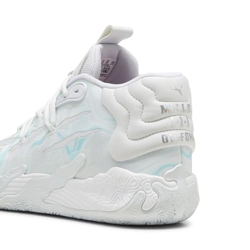 PUMA Mens Mb.03 Iridescent Basketball Sneakers Shoes - White - Size 12 M3